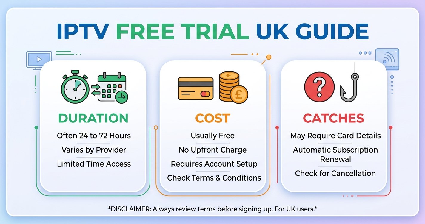 IPTV Free Trial UK Guide: Duration, Cost and Catches